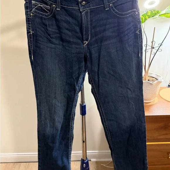 Ariat Paisley Trim Denim Jeans 34R - Picture 1 of 3